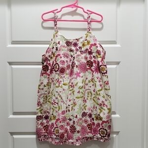 LIBERTY OF LONDON TARGET PINK FLORAL TANK TOP SLEEVELESS BLOUSE GIRLS SIZE LARGE